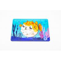 Дерев'яний пазл з фанери Пазл для дітей Рибка фугу