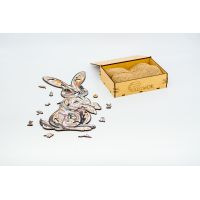 Дерев'яний пазл з фанери Little Rabbit, Розмір А4, Подар коробка