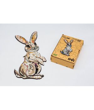 Дерев'яний пазл з фанери Little Rabbit, Розмір А3, Подар коробка