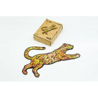 Фигурный деревянный пазл для детей и взрослых Leo, A4, Подар коробка