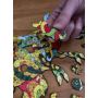 Фигурные пазлы из дерева Динозавр, размер M, 129 деталей Картонная коробка