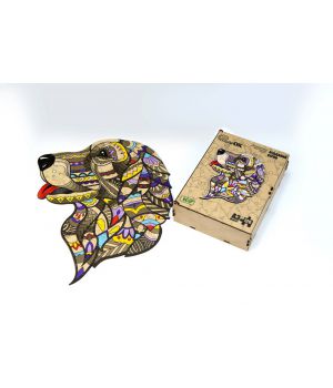 Дерев'яний пазл з фанери Dog, Розмір А3, Подар коробка