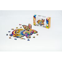 Дерев'яний пазл з фанери Rabbit, Розмір А4, Картон коробка