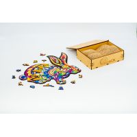 Дерев'яний пазл з фанери Fluffy Rabbit, A3, Подар коробка