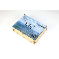 Деревянный пазл для детей и взрослых Байрактар, А4, Подар коробка