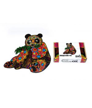 Дерев'яний пазл з фанери Panda, Розмір А3, Картон коробка