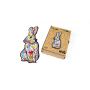 Фигурный деревянный пазл для детей и взрослых Rabbit, Розмір А4, Подар коробка