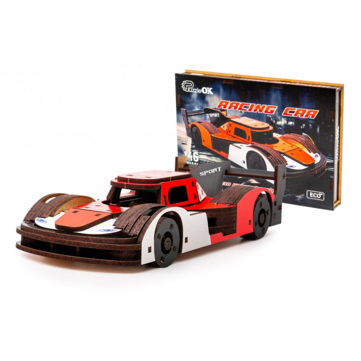 Дерев'яний 3D конструктор Racing Car