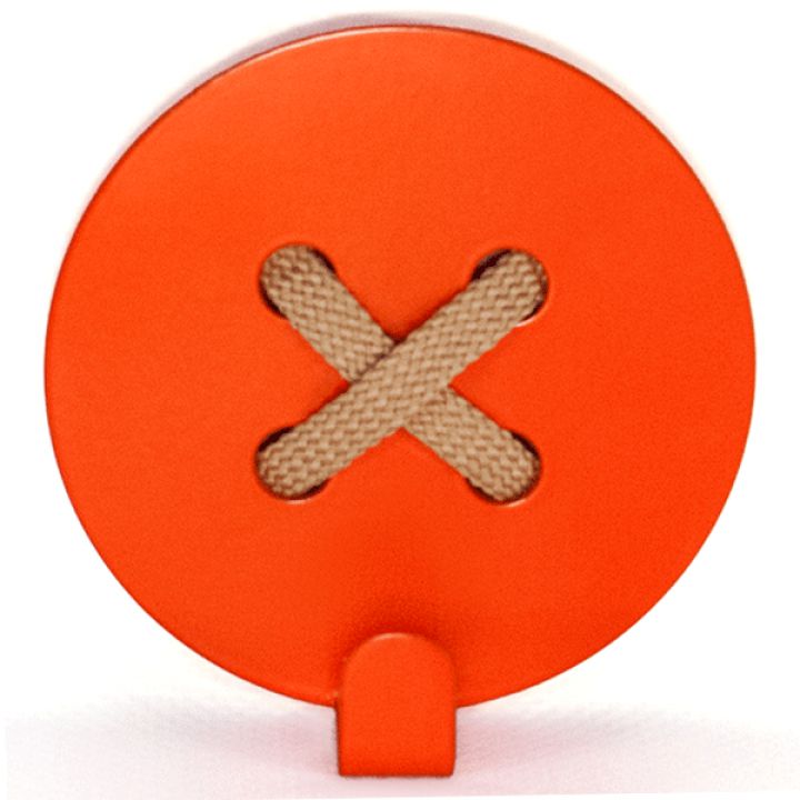 Вешалка настенная Button Orange