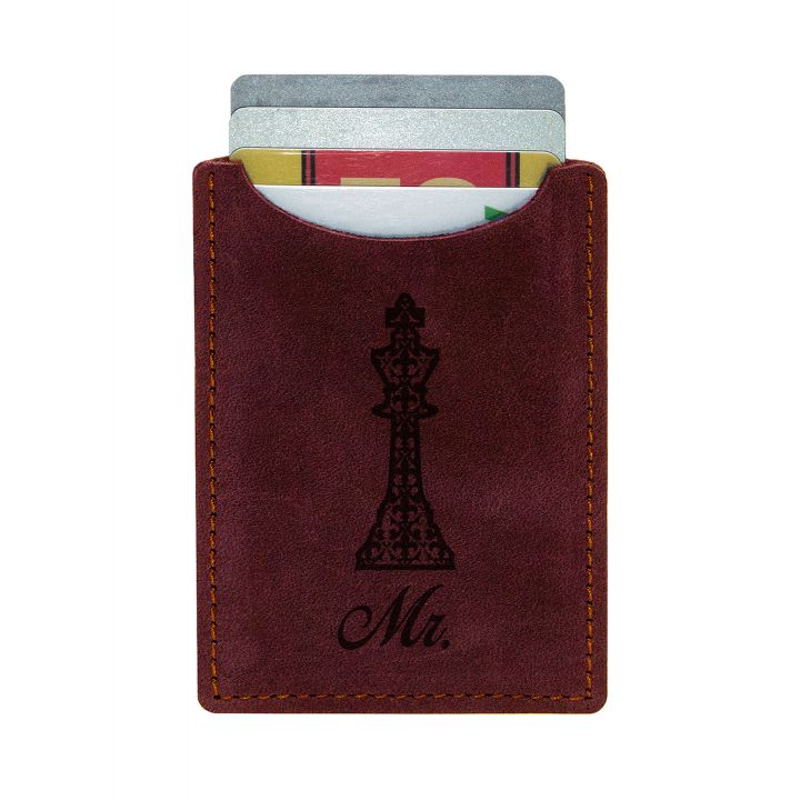 Картхолдер BermuD Мистер М01 бордовая (B 25-18Br-01-15)