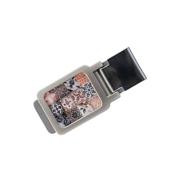 Зажим для денег DevayS Maker DM 01 Восточная мозаика коричневый (34-08-462)