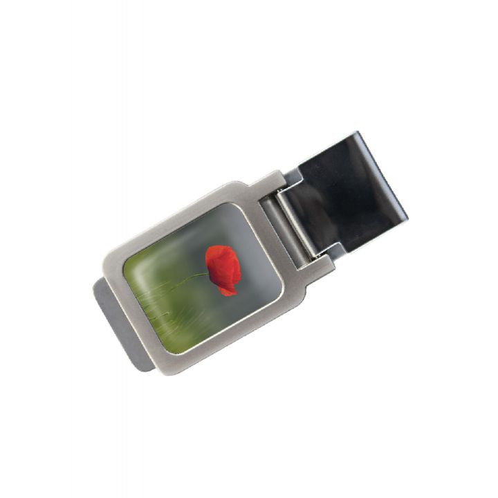 Зажим для денег DevayS Maker DM 01 Алый мак зеленый (34-08-463)