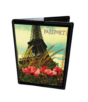 Дизайнерская кожаная обложка на паспорт, 77195