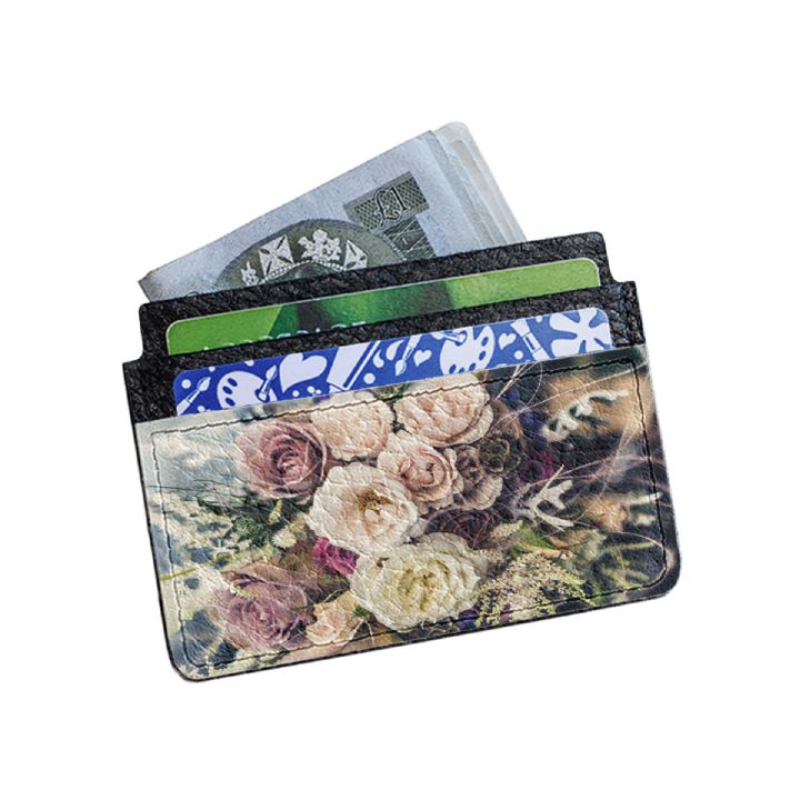 Картхолдер-визитница DevayS Maker DM 02 Букет "Нежность" бежевый (25-0102-461)