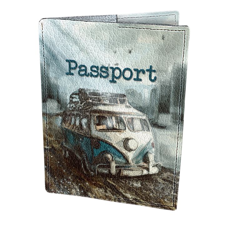 Дизайнерська шкіряна обкладинка на паспорт, 77259