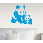 Інтер'єрна наклейка-стікер на стіни, шпалери Панди. Pandas sticker