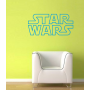 Виниловая наклейка на стену Star Wars Logo.Лого Звездные Войны