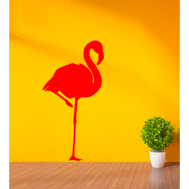 Виниловая наклейка на стену Фламинго