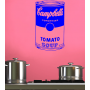 Інтер'єрна наклейка-стікер на стіни, шпалери Суп Кемпбелл.Campbell Soup sticker