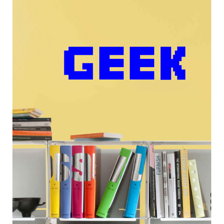 Інтер'єрна наклейка-стікер на стіни, шпалери Гік. Geek sticker