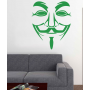 Інтер'єрна наклейка-стікер на стіни, шпалери Анонімус. Anonymous sticker