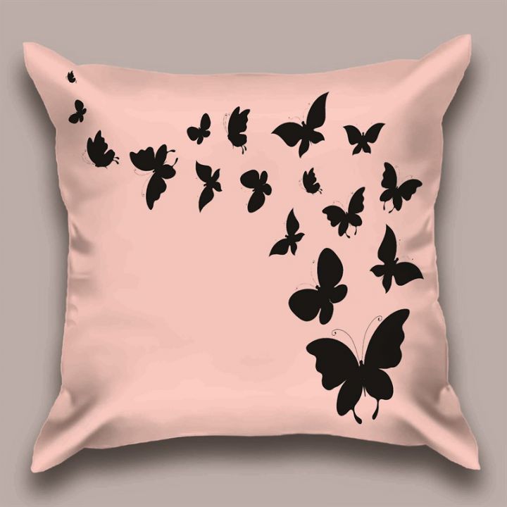 Декоративная подушка Пурпурный полет бабочек
