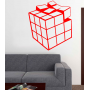 Інтер'єрна наклейка-стікер на стіни, шпалери 3D Кубик Рубіка