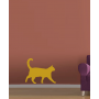 Виниловая наклейка на стену Стикер Гуляющая Кошка
