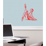 Інтер'єрна наклейка-стікер на стіни, шпалери Балерина|Ballerina
