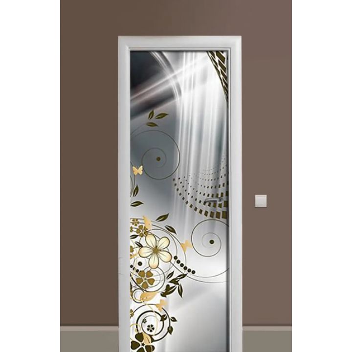 Самоклеюча декоративна наклейка на двері dv32651
