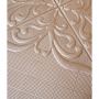 Самоклеюча декоративна 3D панель сніг рожеве золото 700x700x5 мм
