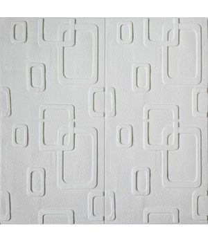 Самоклеющаяся декоративная панель модерн белый 700x700x5 мм
