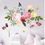Декоративна інтер'єрна наклейка самоклейка Квітковий настрій
