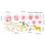 Декоративна інтер'єрна наклейка самоклейка Букет троянд