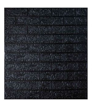 Самоклеющаяся декоративная панель под черный кирпич 700x770x4 мм