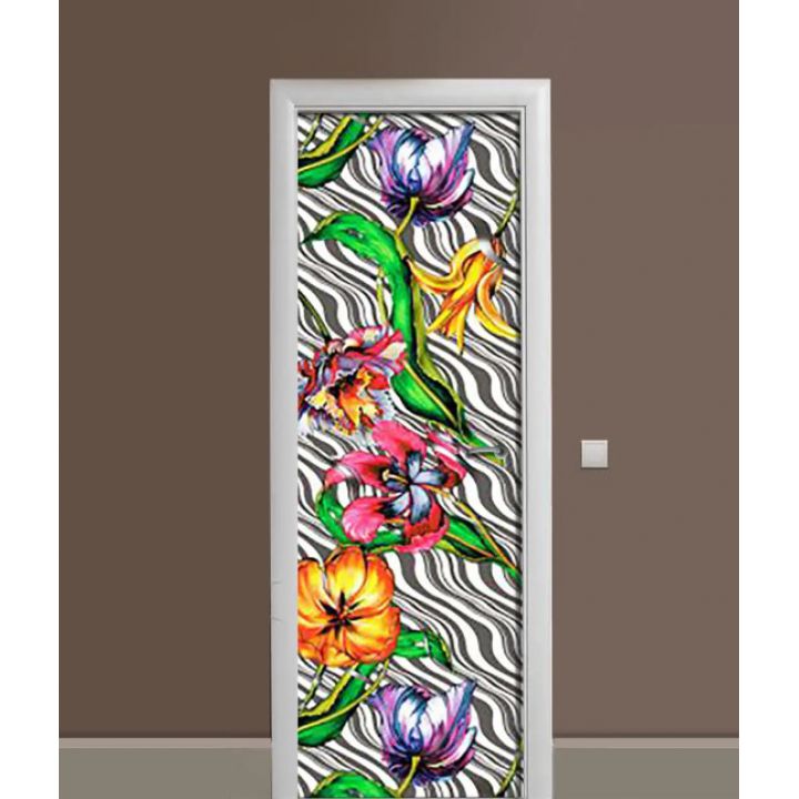 Самоклеюча декоративна наклейка на двері dv32519