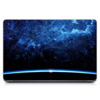 Універсальна наклейка для ноутбука 15.6"-13.3" Космос, синій Матовий 380х250 мм