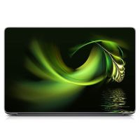 Виниловый стикер для ноутбука Зеленая абстракция Матовый