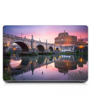 Виниловый стикер для ноутбука Мост Матовый