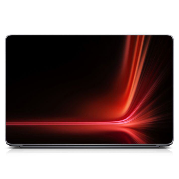 Универсальная наклейка на ноутбук 15.6"-13.3" Red abstraction Матовая 380х250 мм