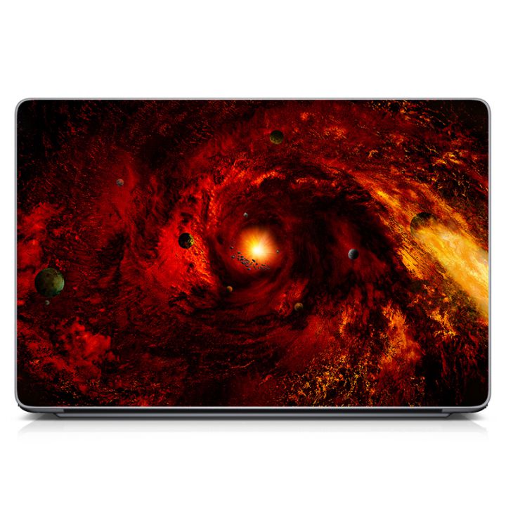 Універсальна наклейка для ноутбука, 13.3"-17.3” 400x260 мм Space red Матова