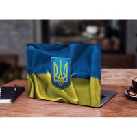 Защитная виниловая наклейка для ноутбука Ukrainian flag 380х250 мм Матовая