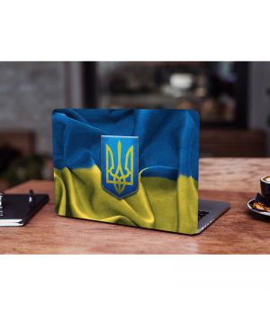 Защитная виниловая наклейка для ноутбука Ukrainian flag 380х250 мм Матовая