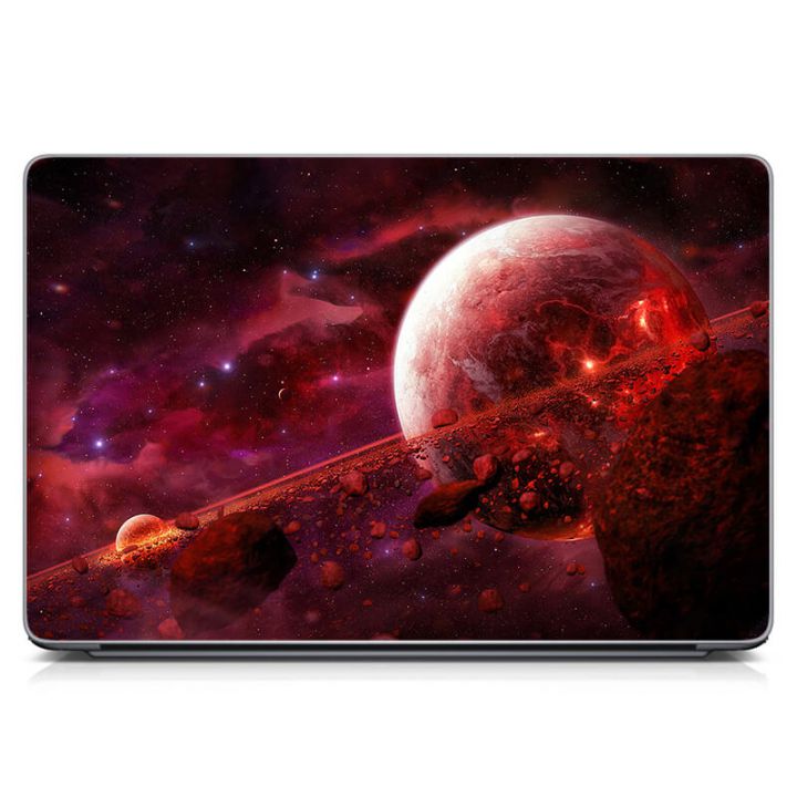 Универсальная наклейка на ноутбук 15.6"-13.3" Загадочная планета Матовый 380х250 мм