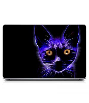Виниловый стикер на ноутбук Кошка Матовый
