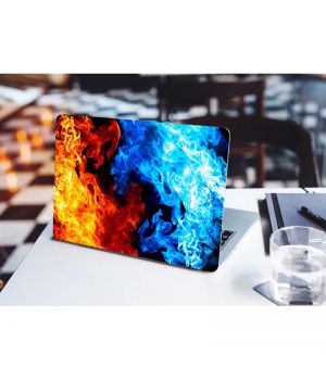 13.3"-15.6" Универсальная наклейка на ноутбук Orange and Blue, 380х250 мм