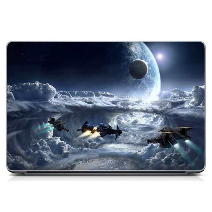Универсальная наклейка на ноутбук 15.6"-13.3" Future, space Матовый 380х250 мм