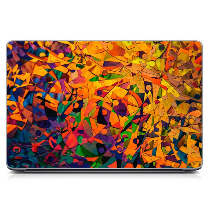 Универсальная наклейка на ноутбук 15.6"-13.3" Необычная абстракция 1 Матовый 380х250 мм