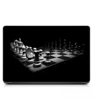 Виниловый стикер на ноутбук Шахматы Матовый