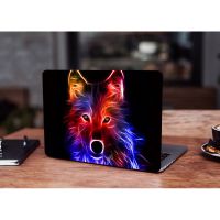 13.3"-15.6" Универсальная наклейка на ноутбук Neon Wolf, 380х250 мм